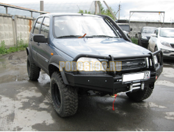 Передний силовой бампер серии Трофи на Chevrolet NIVA 2009-2020 (02.007.01)