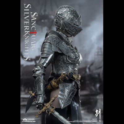 ПРЕДЗАКАЗ - Стражница святилища в серебряном - Коллекционная фигурка 1/6 SWORDS OF CHAOS - SILVER TEMPLE GUARDIAN (NICKEL SILVER EDITION) (SW003) - COOMODEL ?ЦЕНА: 41900 РУБ.?