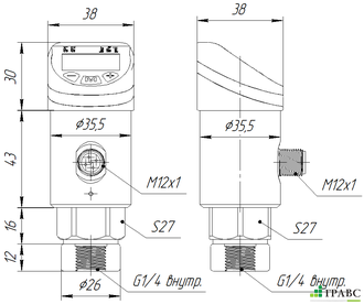 Датчик давления ТЕКО PTK1DU-G-K060-05-G12M-1S1A