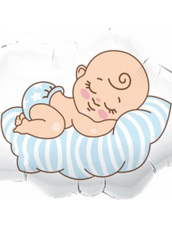 26''/66 см) Фигура, Малыш на облаке