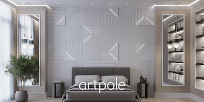 Гипсовая панель PIFAGOR + LED артикул D-0010