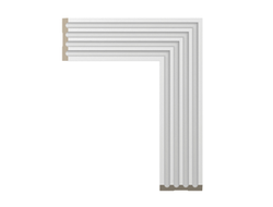 Наличник Ultrawood N 003 i, архитектурный ЛДФ, грунт под покраску, (2000x83x12 мм)