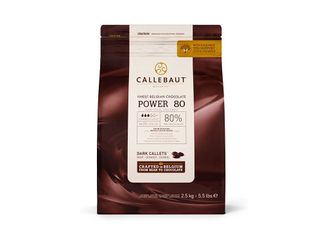 Горький шоколад Callebaut Power 80%, 100 гр