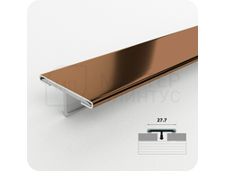 Порог одноуровневый Т-образный ПС 11НСЗ(304).2700.004 Зеркало бронза