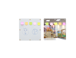 Двухсторонняя панель: Пиши стирай и Зеркало. Размер 548 x 548