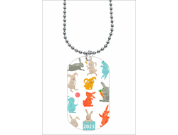 Жетон, кулон год Кролика №11