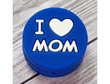 I love mom - синий