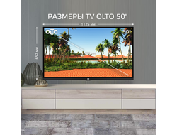 Телевизор OLTO 50ST20U 50"  4K  Smart TV  Черный