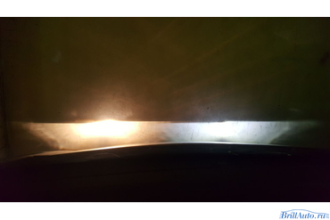 Сравнение светодиодных ламп Optima Multi Color и галогенных в Kia Rio