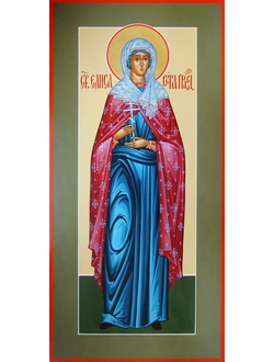 Елисавета (Елизавета) Святая Праведная, Палестиская. Рукописная мерная икона.