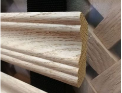 Плинтус асимметричный 50х13(35х40) из массива дуба