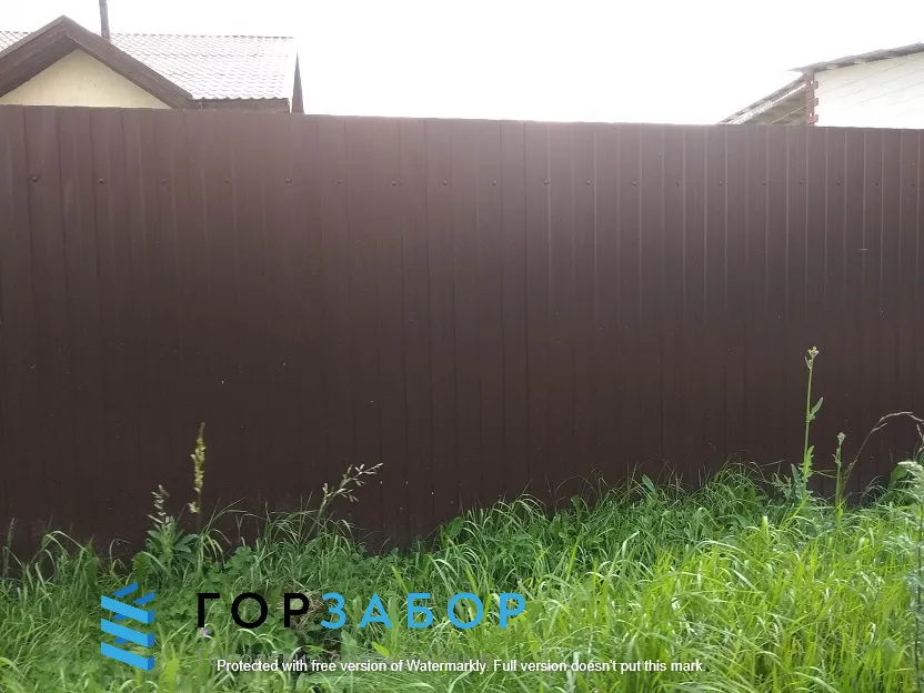 Капитальный ремонт забора из профнастила