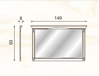 ЗЕРКАЛО В ГОСТИНУЮ PALAZZO DUCALE 71CI18