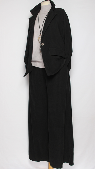 Костюм вельветовый "Пиджак и брюки" черный р.48-54