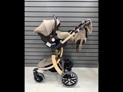 Детская коляска 3 в 1 Luxmom 601A Коричневый
