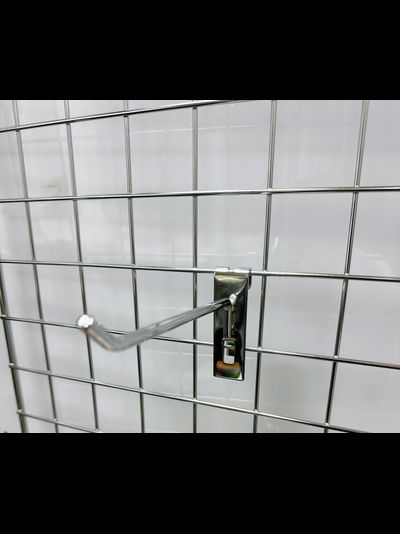 X5007 Крючок на торговую решетку, цвет: хром, L=350мм d=6 мм