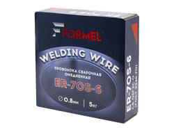 Проволока сварочная омедненная Welding Wire 0.8 мм; 5 кг FORMEL