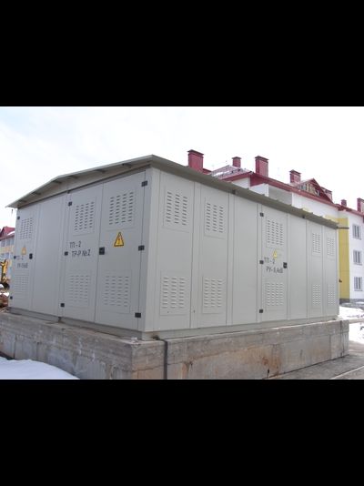 Двухтраннсформаторная КТП в металлическом корпусе