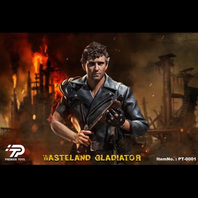 ПОМЯТ УГОЛОК - Безумный Макс, Макс Рокатански (Мел Гибсон, "Mad Max") - КОЛЛЕКЦИОННАЯ ФИГУРКА 1/6 Wasteland Gladiator (PT0001) - Premier Toys