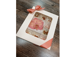 Шоколад Подарочный Набор "Орхидея"9шт 20*17см