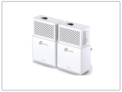 TP-LINK, HomePlug AV2 Сетевой адаптер PowerLine 1000 Мбит/с Ethernet  (комплект 2 шт.)