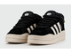 Adidas Campus With Fur White Black с мехом