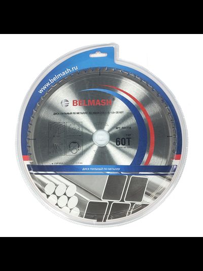 Диск пильный по металлу  BELMASH 255x2,6/1,8x30 60T