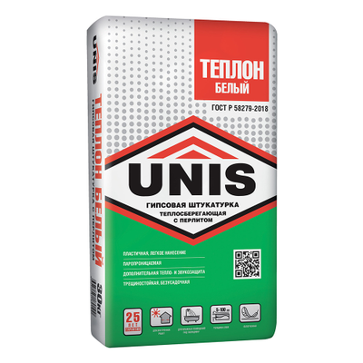 Гипсовая штукатурка Юнис (Unis) Теплон мешок (30 кг)