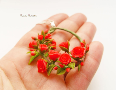 Кулон "Красные розы".