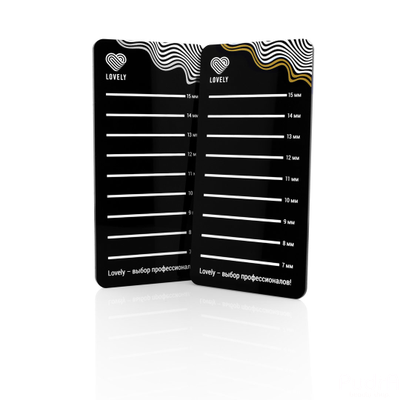 Lovely Планшет для цветных ресниц Black