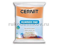 полимерная глина Cernit Number One, цвет-orange 752 (оранжевый), вес-56 грамм