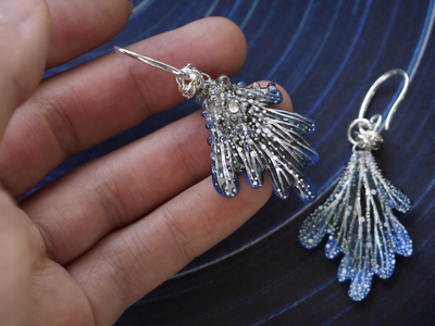 Серьги-крылья "Дитя звёздного моря", волшебное украшение-талисман