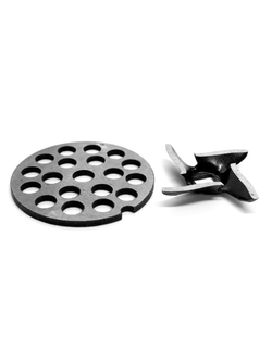 Комплект ножа и крупной решетки к мясорубкам Белвар Помощница