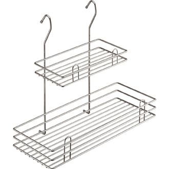 Полка двухъярусная &quot;MIX&quot; , 400х180х355 мм, хром, LE-510