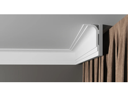 Потолочный плинтус DECOR-DIZAYN DD516, из дюрополимера, под покраску, ударопрочный, 2 метра