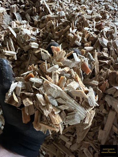 мульча щепа лиственницы