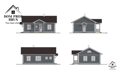 Древесный 84м2 12х7