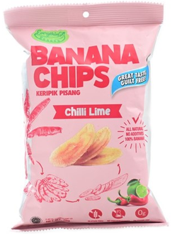 Банановые Чипсы Everything Banana Чили и Лайм 70 гр (12 шт)