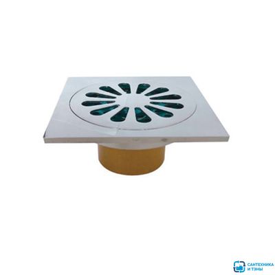 Трап для душевой  VIEIR 100*100 латунь с сухим затвором прямой выпуск в Тамбове