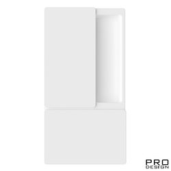 Ручка WAVE для распашных дверей без запирания матовый белый