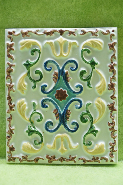 Изразцовая плитка "Уральские узоры"