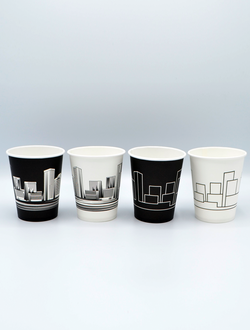 Стакан бумажный НЕБОСКРЕБЫ 250 мл. АКЦИЯ