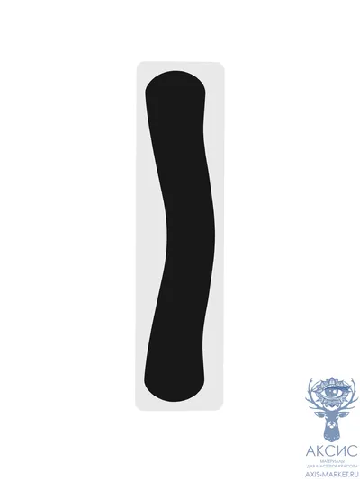 FreiAVIVER x KillTrend Силиконовый пад для бровей MIDL, черный