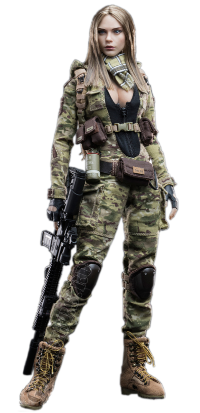 Коллекционная фигурка 1/6 MC Camouflage Women Soldier Villa (VCF-2031) - VERYCOOL