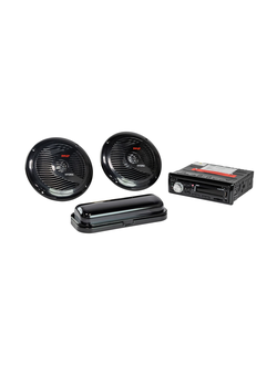 Морская магнитола 1DIN PYLE PLCDBT75MRB, комплект