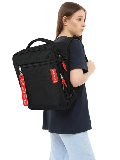 Рюкзак Сумка Чемодан ручная кладь 40x30x20 Optimum Wizz Air Light, черный