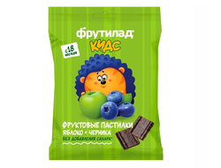 Фруктовые пастилки для детского питания яблоко-черника 30г, БД