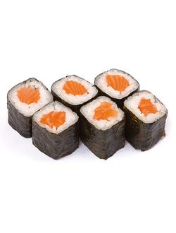 ролл с  копченым лососем