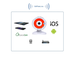 WiFi-LAN видеокамера с облачным сервисом RVI SpaceCam, HD (Orange)