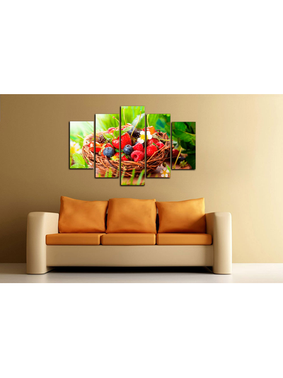 Модульная картина &quot;Лесные ягоды&quot;